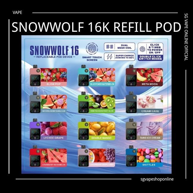 Snowwolf 16000 Puffs Refill Pod