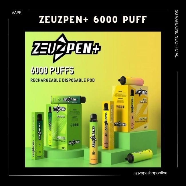 ZEUZPEN 6000 PUFF VAPE COD SINGAPORE - SG VAPE ONLINE SHOP  SG VAPE SHOP  ONLINE