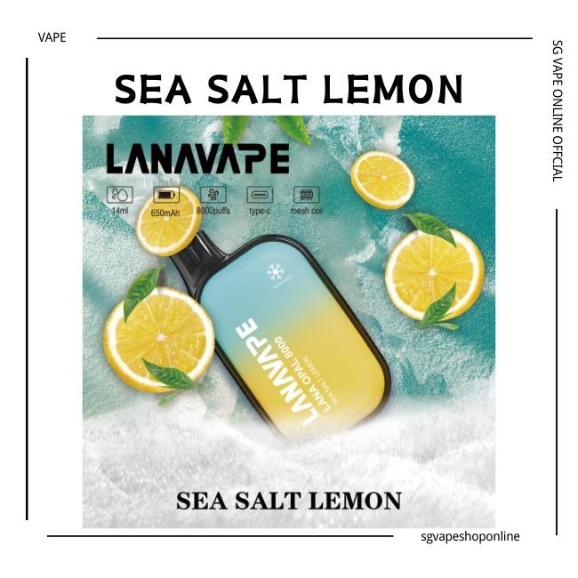 Lana Opal 8K disposable - Sea Salt Lemon (Singapore)