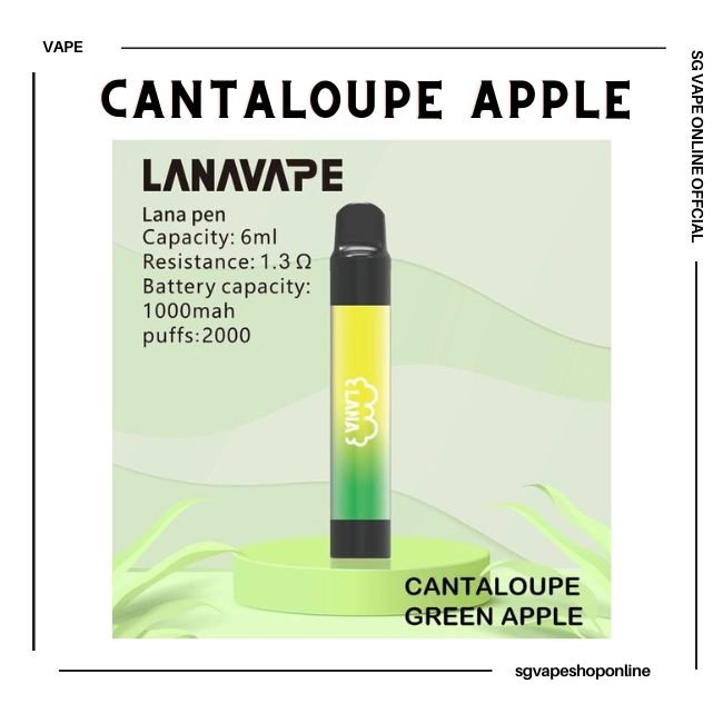 lanapen-2000-puff-cantaloupe-apple-disposable-vape-shop-singapore