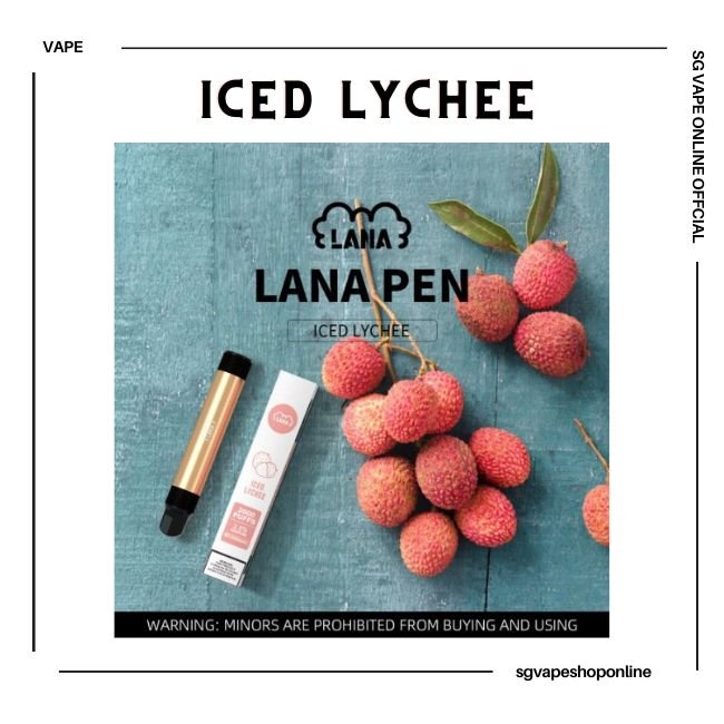 LanaPen 2000 puffs - Iced Lychee (SG Vape Online Shop Singapore)