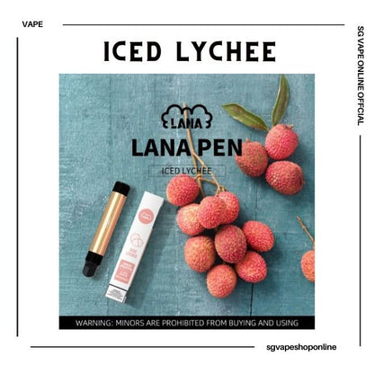 LanaPen 2000 puffs - Iced Lychee (SG Vape Online Shop Singapore)